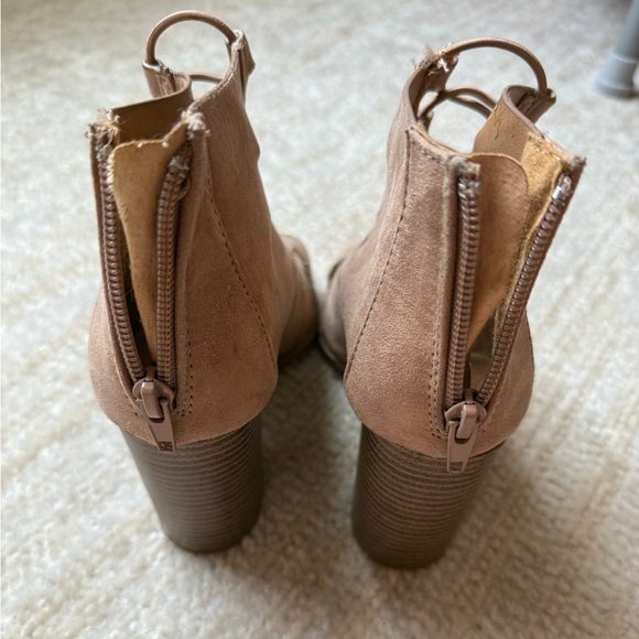 Boot / Sandal Heels Size 6 Brown Tan - Picture 5 of 8